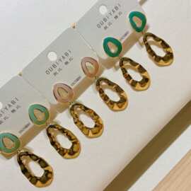 欧比雅比新款甜美网红时尚气质个性夸张韩风耳环333
