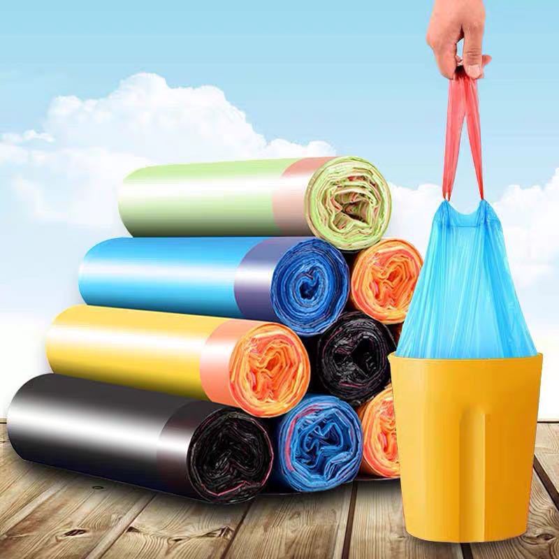 Drawstring garbage bag trash can Department store supplies thickened household kitchen bathroom garbage storage bag a generation of hair