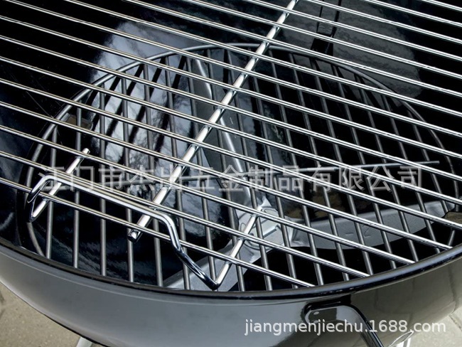 跨境定制亚马逊户外野餐炭炉美式烤炉圆形烧烤网架蛋糕面包冷却架