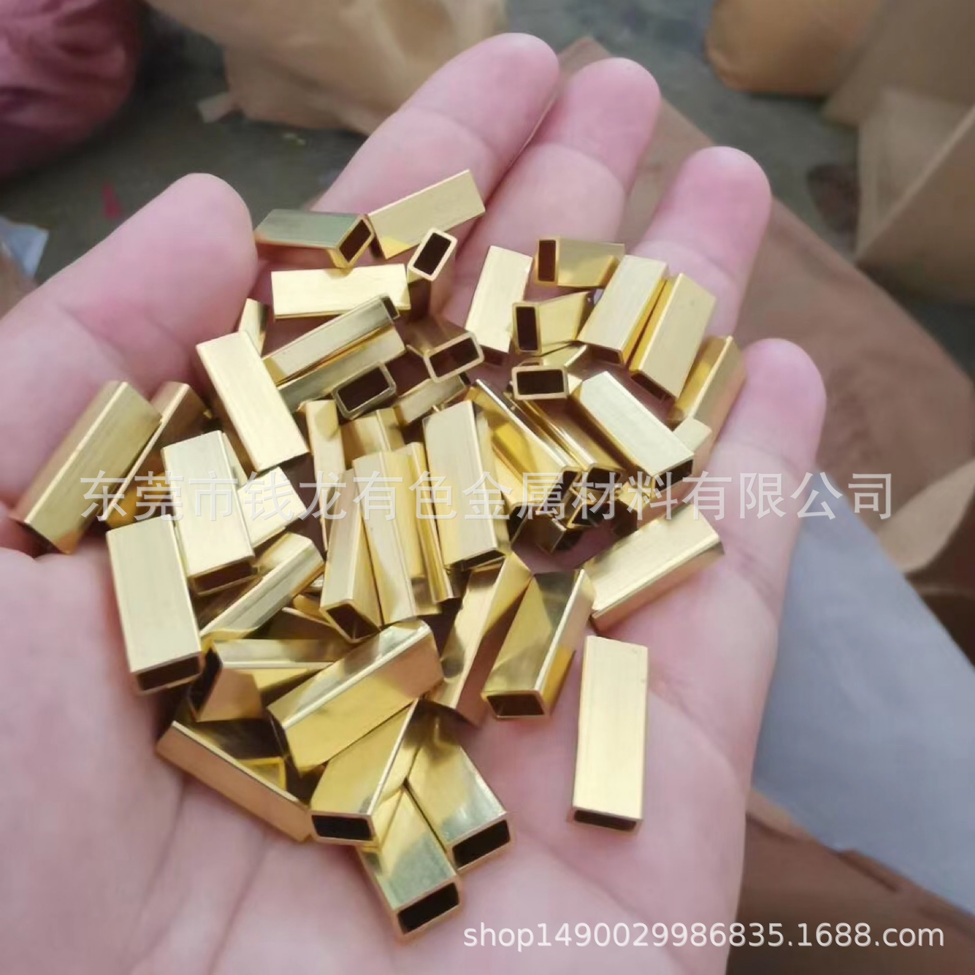 厂家现货5*10*1mm 5*10*1.2mm黄铜方管 国标环保h63/h65黄铜扁管