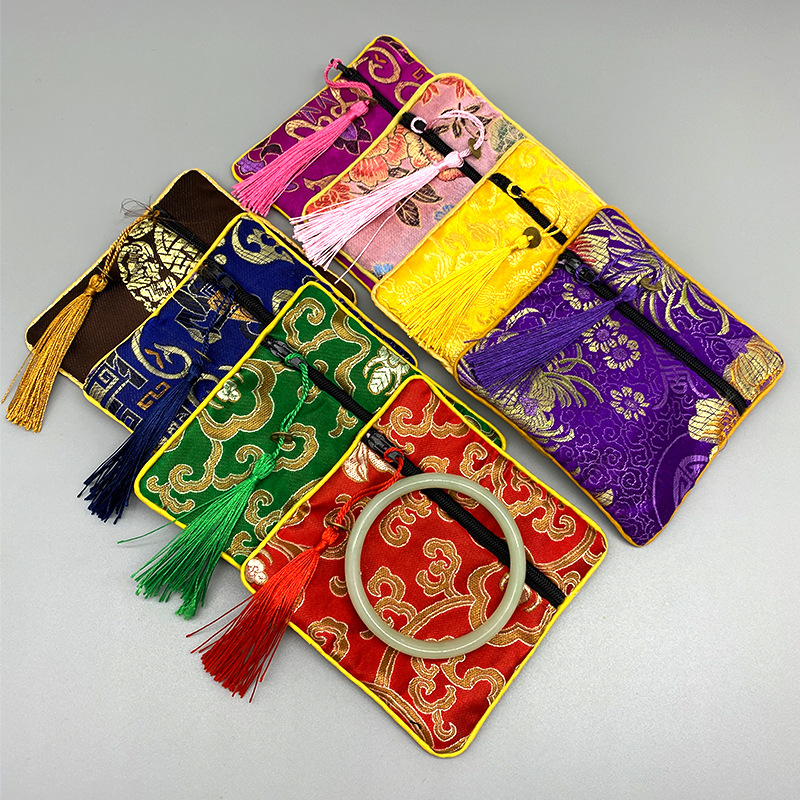 珠宝首饰流苏锦布袋