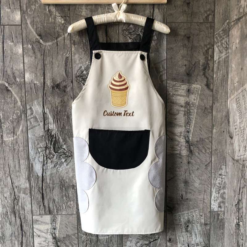 Helado crujiente + correa de mano borrable oso impermeable gris + impreso