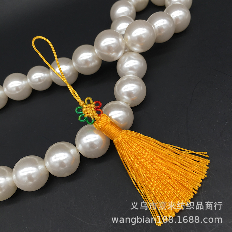 手工制作Diy串珠配件 小中国结彩色花结 中国结手机挂绳 书