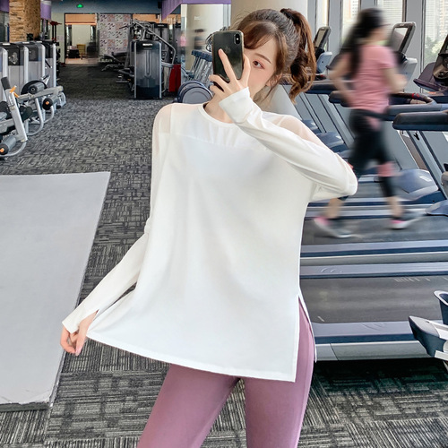 Loose-fitting, figure-flattering yoga wear, influencer-approved fitness apparel, breathable running tops, plus-size sports T-shirts—available in both short and long sleeves.