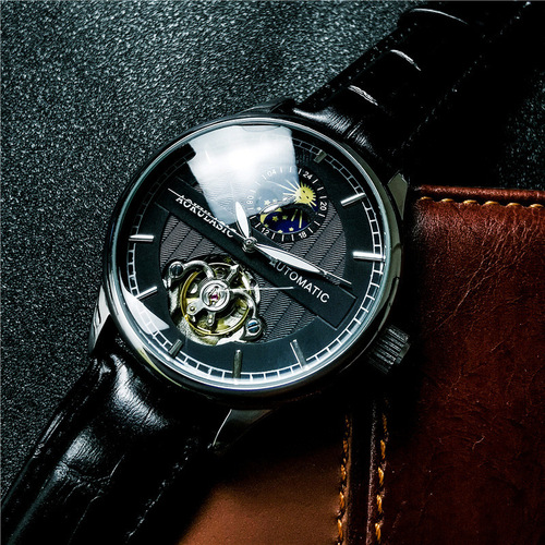 Automatic Men's Watch with Waterproof Strap - Augulas Mechanical Watch, New Leisure Sports Watch, One Piece Shipping