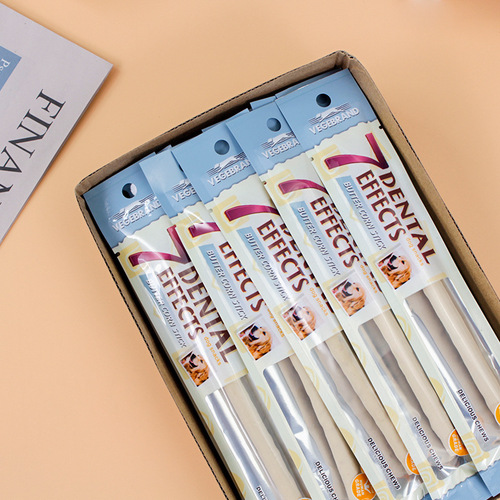 Weiji 7-effect dog molar bone tooth cleaner 15g (three flavors) molar stick pet snack dog chews