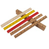 Household straight ruler, bamboo ruler wooden ruler tailor tailor tape measure, wooden ruler, cities inch bamboo ruler