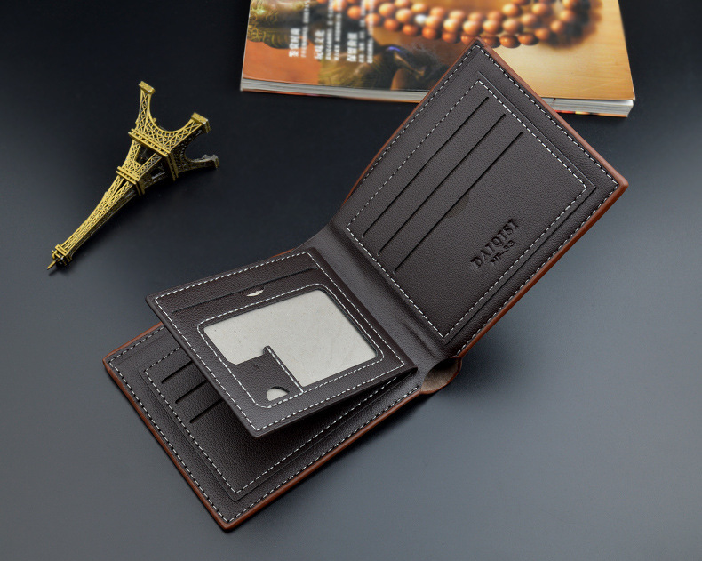 Men's Solid Color Pu Leather Open Wallets display picture 1