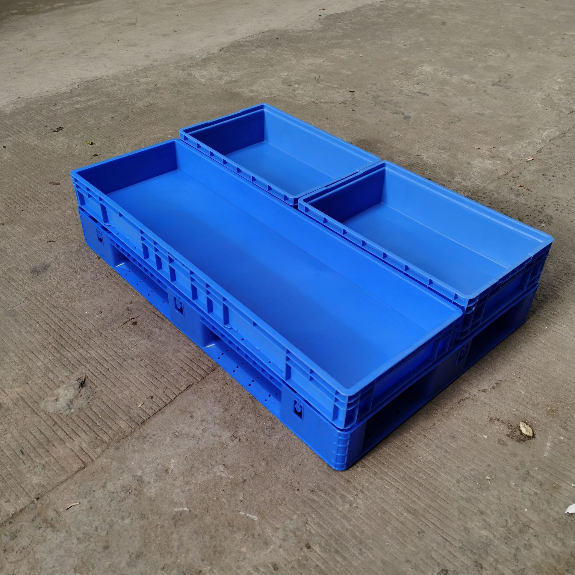 EU41222物流欧标箱1200*400*230物料周转箱 汽车零件工具箱塑料箱