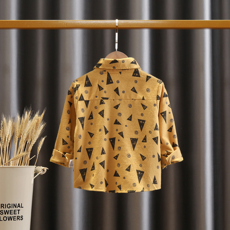 Camisa de bebé camisa de manga larga para niños ropa de bebé otoño camisa de moda para niños que toca fondo ropa de moda para niños