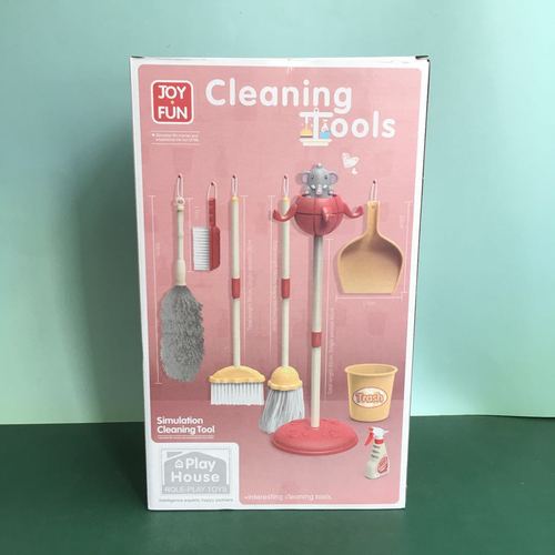 Cross-border children's play house girl cleaning tools cleaning toys simulated mop broom dustpan set AliExpress