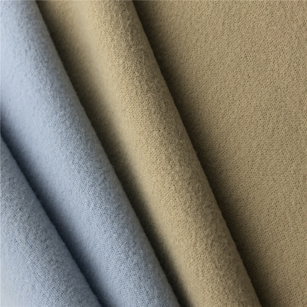 销售230g金光绒绒布 单面拉毛布运动服校服面料