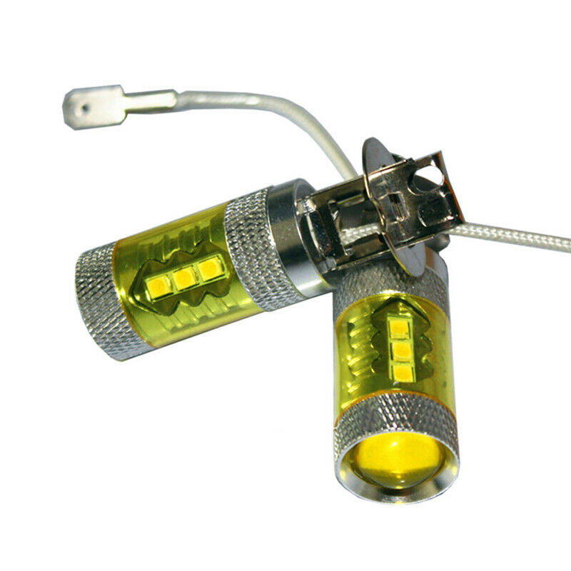 Lámpara de niebla de automóvil H3 80W Lámpara de niebla de luz amarilla Lámpara de niebla LED superbrillante H1 H4 H11 9005 Lámpara de niebla de luz amarilla