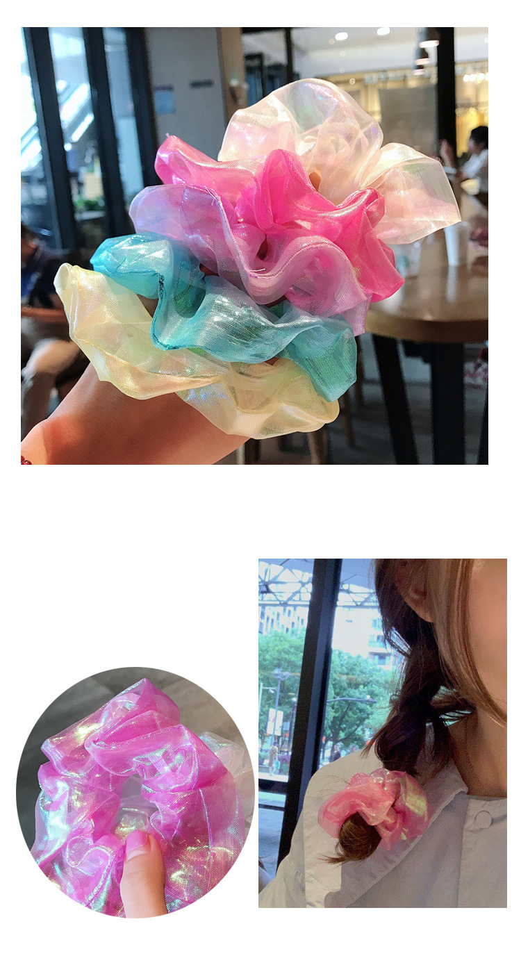 Korean Maiden Gros Intestin Organza Cravate Cheveux Chouchous En Gros Nihaojewelry display picture 3