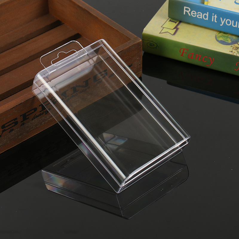 文具食品透明盒带挂钩塑料包装盒PS料电子产品水晶盒工厂现货优惠