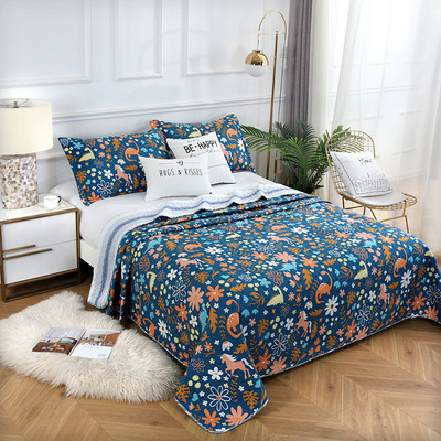 Tatami Bed covers singleton Two-sided Dual use American style rural Cotton clip Quilting Countryside