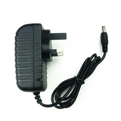12V2A power adapter British standard switching power supply LED light strip monitoring power supply Massage pillow set-top box power supply