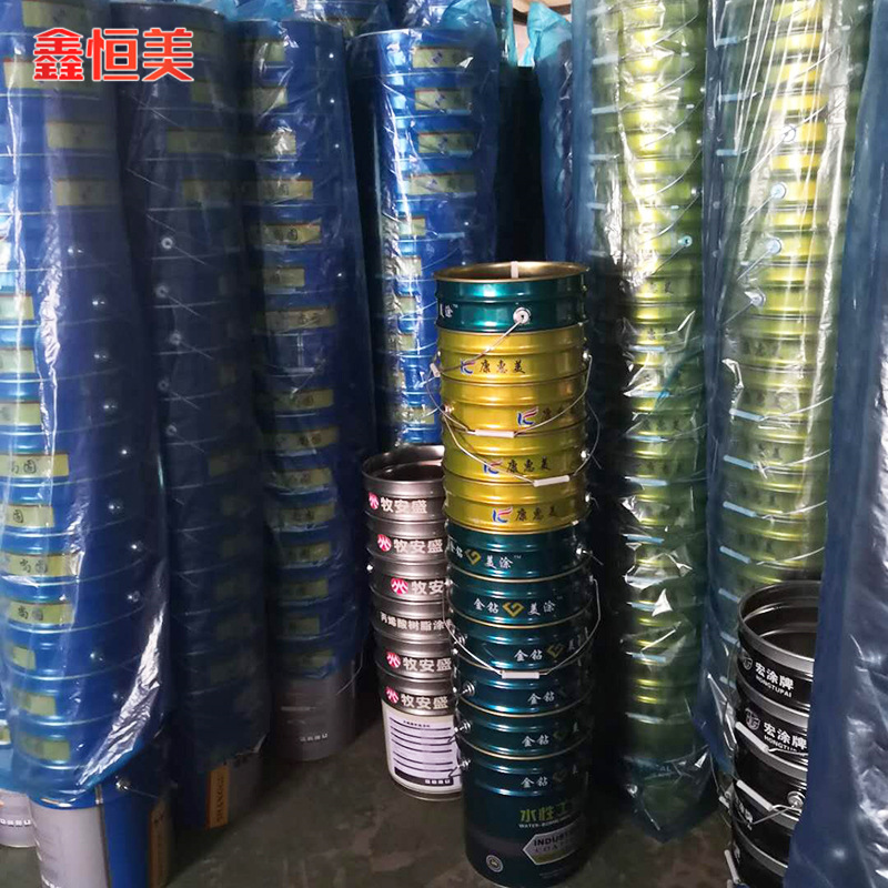 厂家加工18-20L玻璃漆铁桶  马口铁金属制桶家具漆铁桶
