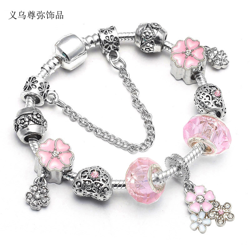 Panjia bracelet spring series DIY fine jewelry charm ladies bracelet Yiwu factory supply wholesale