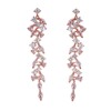 Accessory, earrings, golden zirconium, Japanese and Korean, wholesale, pink gold, internet celebrity