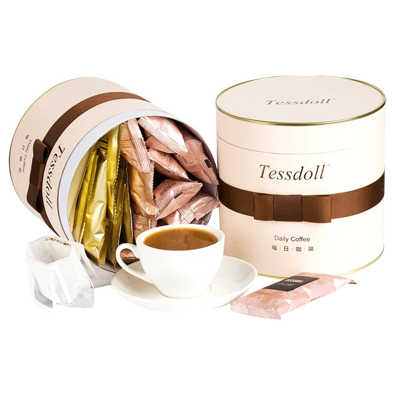 Tessdoll台灣網紅挂耳咖啡粉台仕朵現磨原味袋裝速溶咖啡沖飲沖泡
