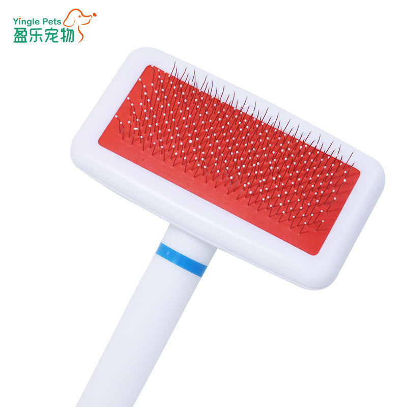PET peine de acero inoxidable aguja de limpieza peine airbag peine cuidado de la piel gato y perro cepillo belleza suministros para mascotas