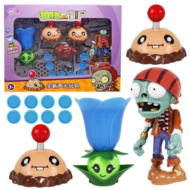 Оригинальная игра Plants vs. Zombies, реалистичная игрушка, набор со световой музыкой