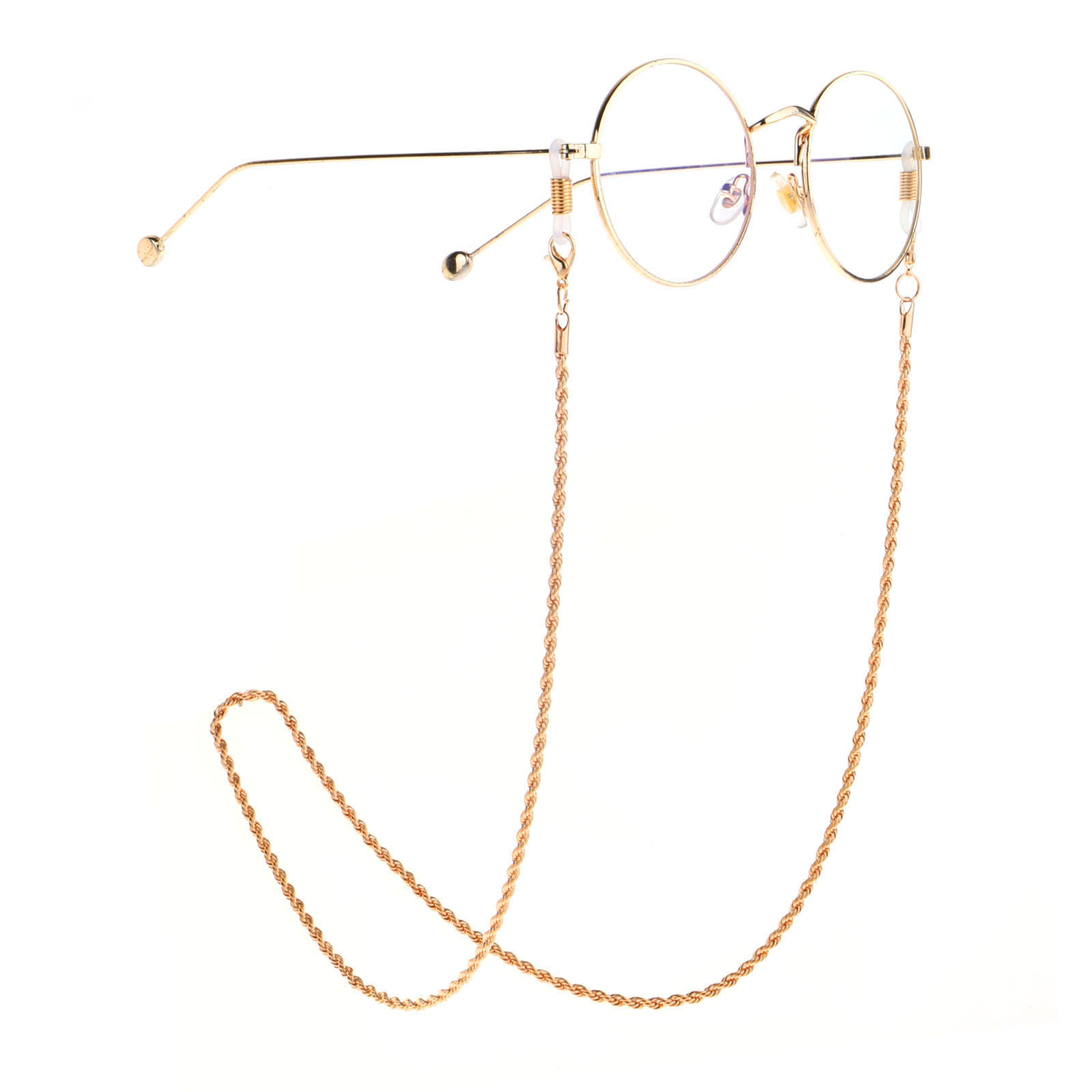Golden Stainless Steel Chain Sunglasses Chain Glasses Rope display picture 4
