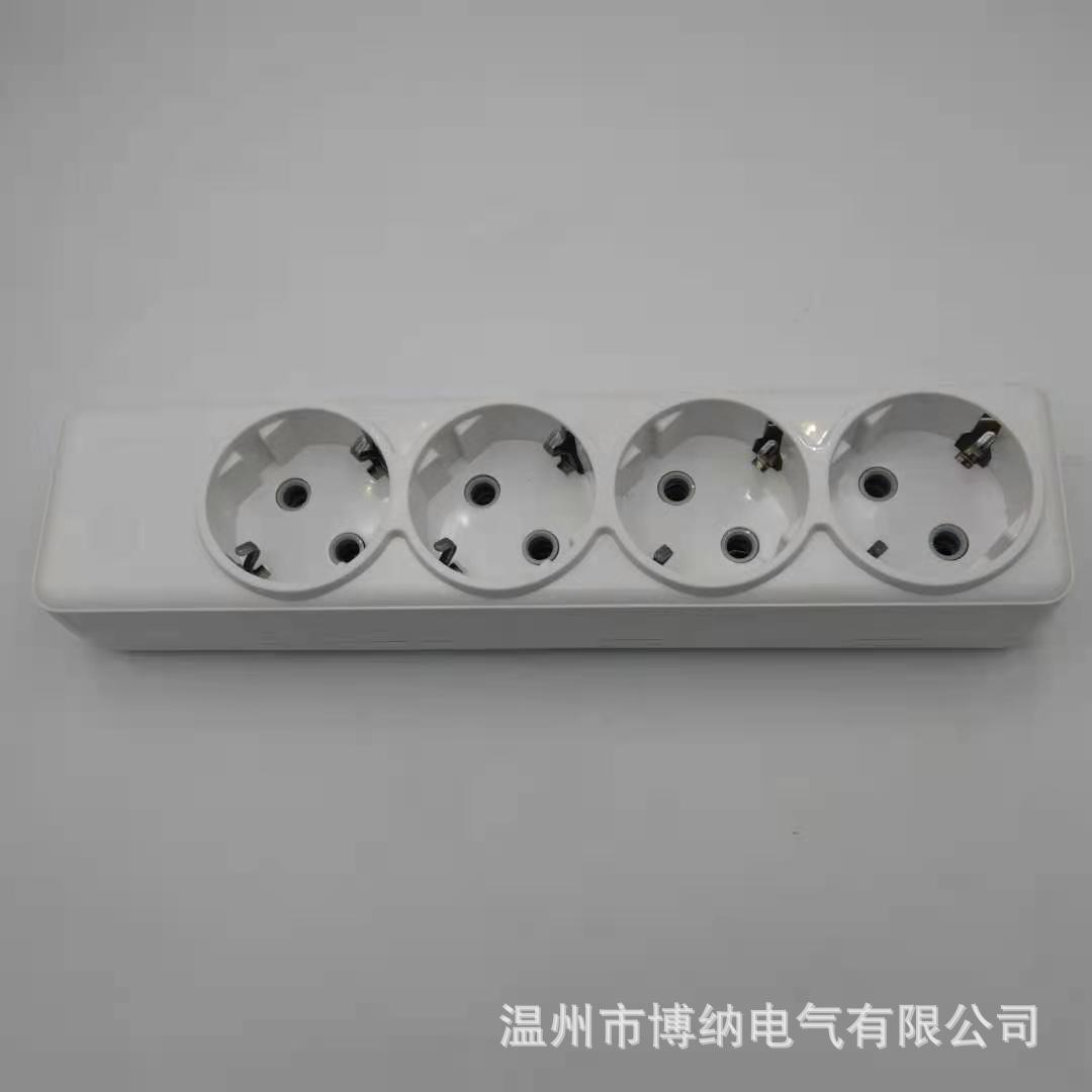 厂家直供 四位深插线板 接线插座拖线板排插插座开关面板