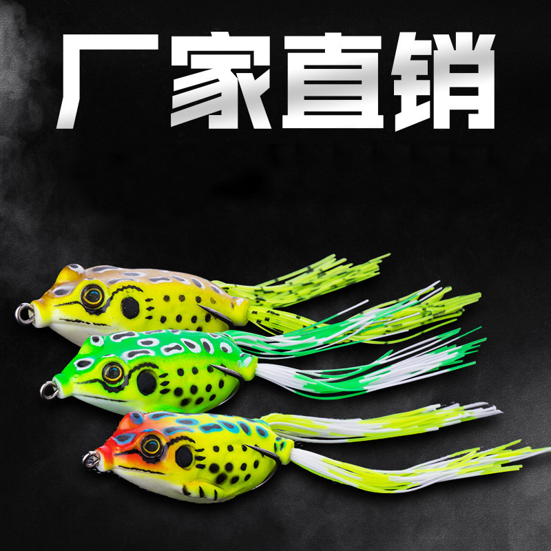 Floating Frogs Lures Soft Plastic Frog Baits Fresh Water Bass Swimbait Tackle Gear