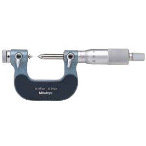 日本Mitutoyo三丰量具 螺纹千分尺126-125（可更换测微螺杆测砧）
