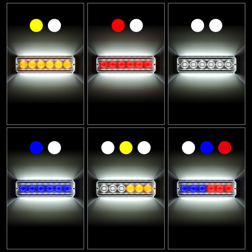 工厂直销 新品 卡车/货车 12-24V 带光圈侧边灯 24LED 爆闪警示灯