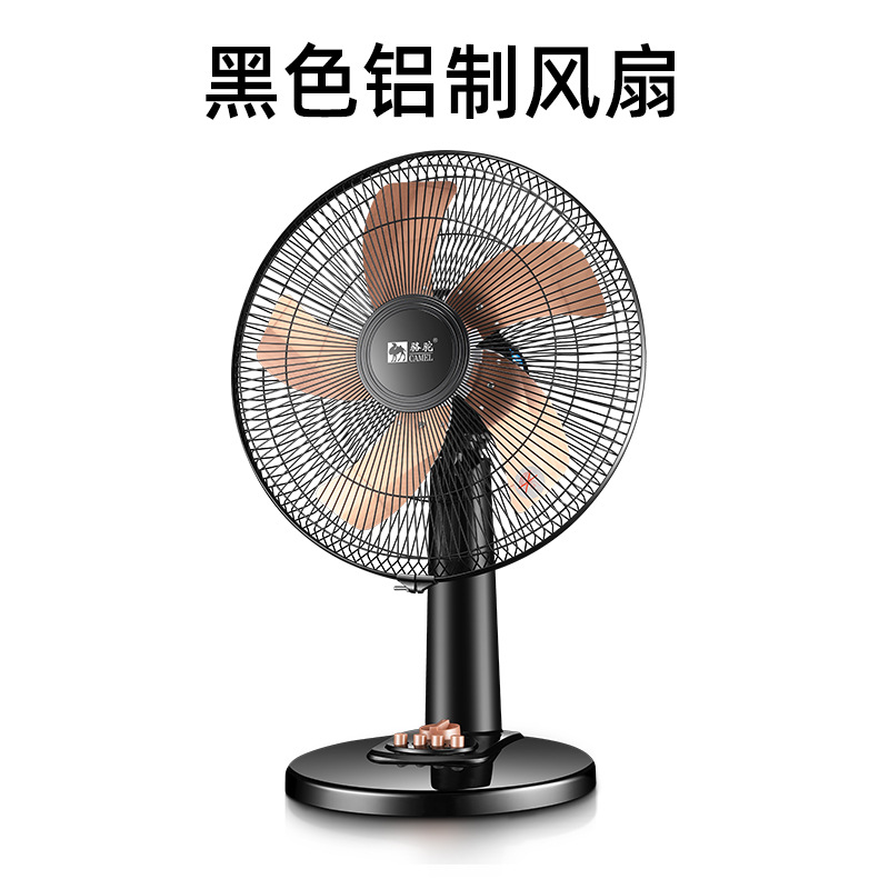 廠家直銷 駱駝台式家用電風扇三檔靜音定時搖頭節能禮品 風扇代發
