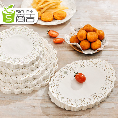 花边纸垫圆形花底纸油炸食物专用餐盘花边垫纸吸油纸家用烘焙用纸|ru