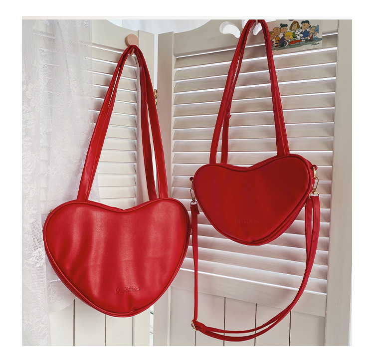 New Korean Fashion Heart-shaped Shoulder Bag Armpit Bag Harajuku Wild Large-capacity Bag Wholesale Nihaojewelry display picture 46