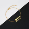 Universal ankle bracelet stainless steel, accessory, 2020, Korean style, internet celebrity, simple and elegant design