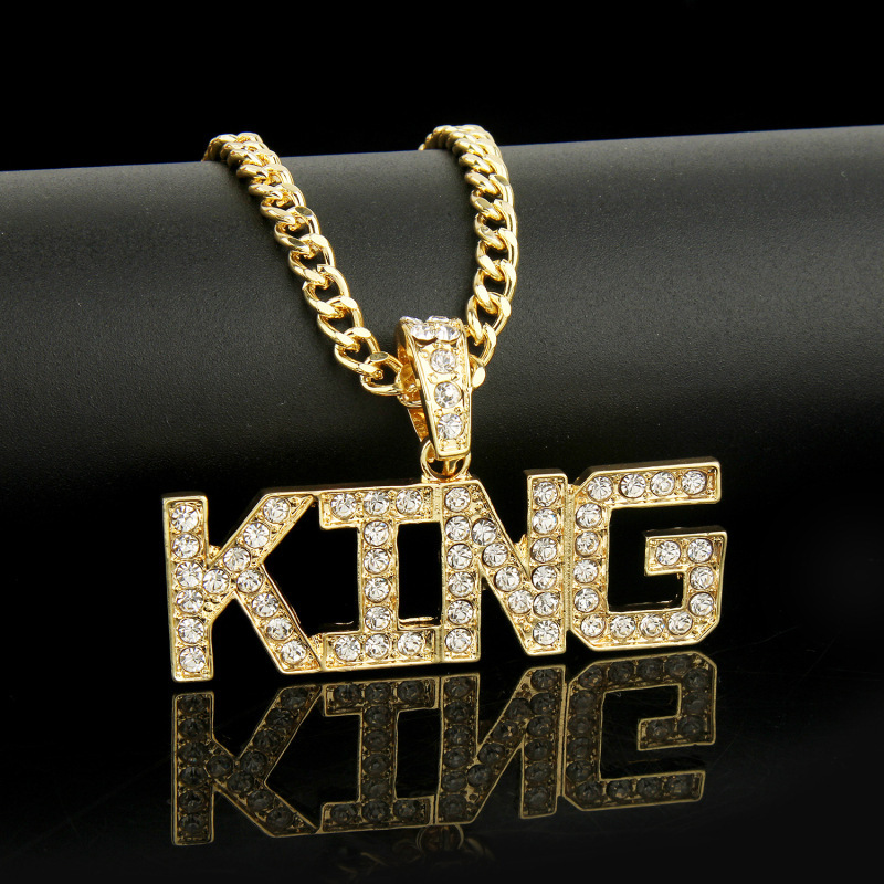 New Necklace Wholesale Fashion Hiphop Big Gold Full Diamond Necklace display picture 33