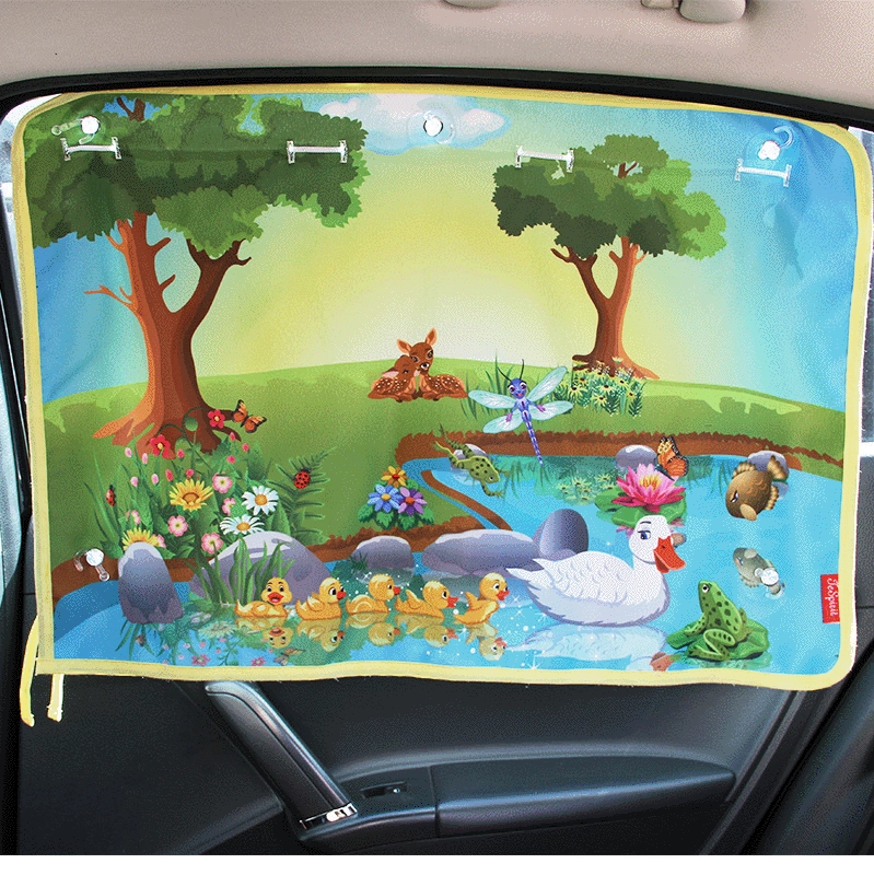 Автомобильный солнцезащитный козырек Солнцезащитный козырек теплоизоляция автомобильный мультфильм на присоске занавеска боковое окно Автомобильная занавеска солнцезащитный козырек