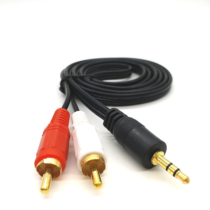 3米 3.5一分二音频线 3.5转双莲花线 电脑音箱线 3.5转2莲花线