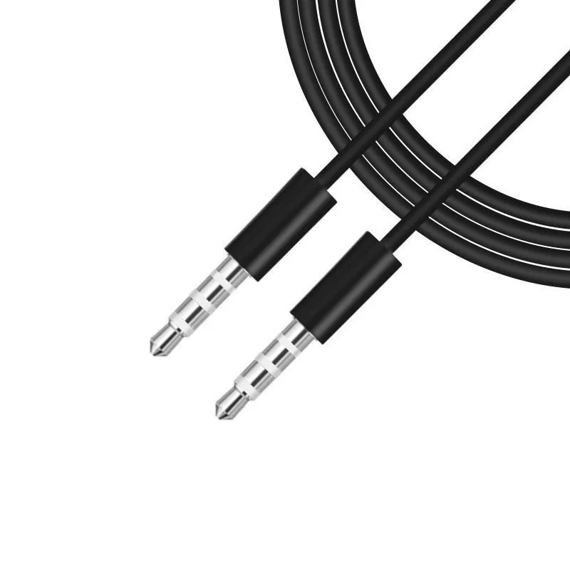 AUX audio cable mobile phone suitable for Apple audio cable 4 section 4 core car connection line straight head 3.5mm public