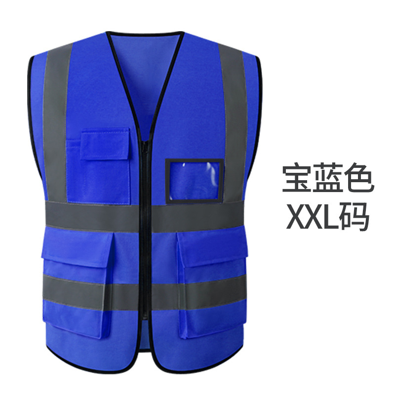 Azul real XXL * Azul real * Resalte reflectante * Chaleco de seguridad * XL/XXL/XXXL