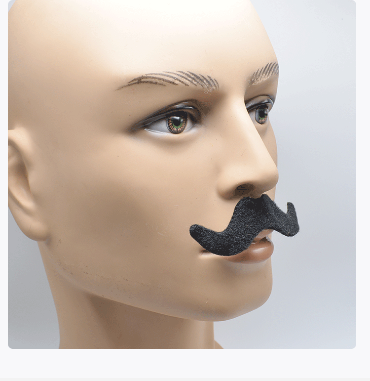 亚马逊跨境化妆舞会道具 福尔摩斯眼镜胡子 万圣节仿真胡子眼镜详情图6