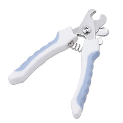 Cat and dog grooming tool set pink blue red pet scissors stainless steel round head pet nail scissors