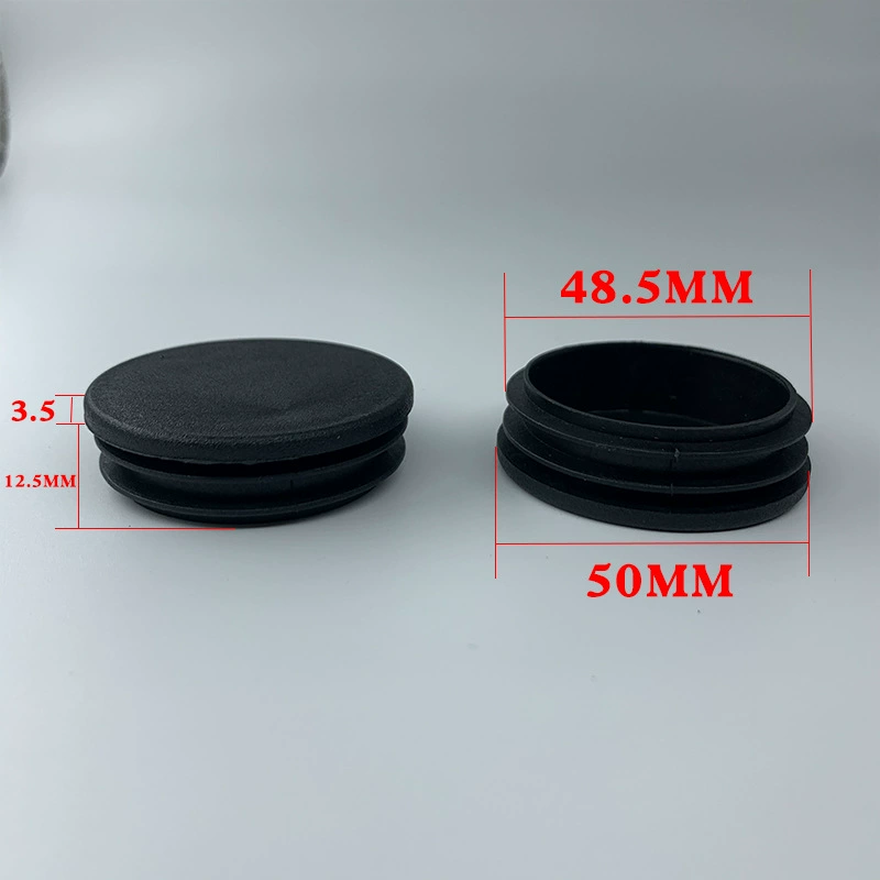 Guan Plastic — пластиковая круглая пробка для трубы 50 мм, заглушка для ножек, пластик PE, для круглых труб