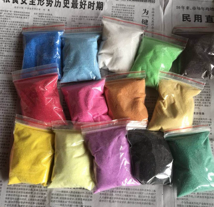 Поставка цветного песка мелкий песок декоративные Садовые принадлежности 500 грамм