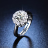 Ring with stone, wedding ring, internet celebrity, one carat, wholesale