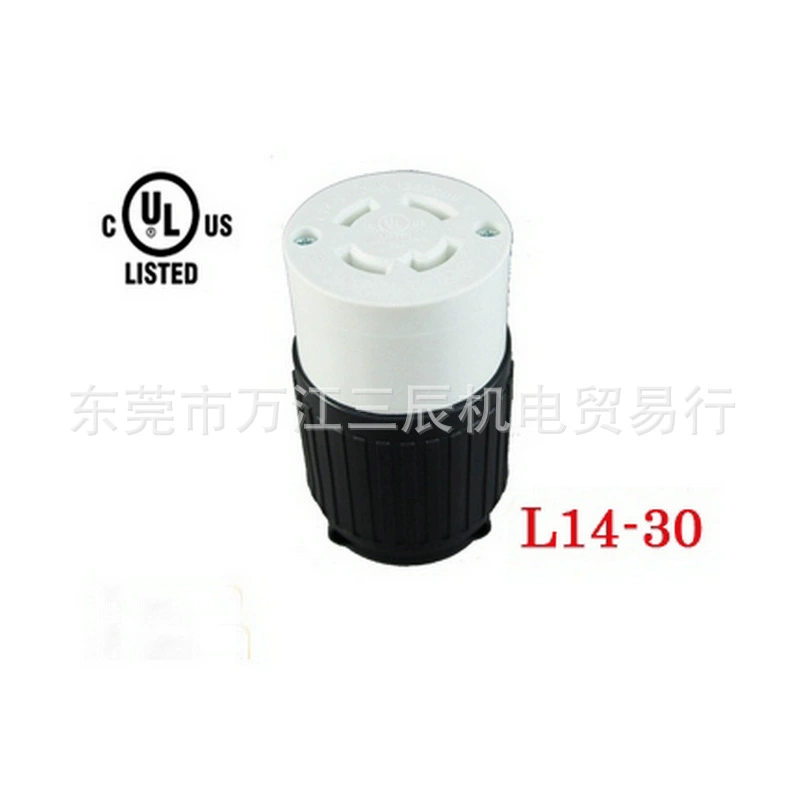 L14-30R настенное заземляющее промежуточное гнездо LK-7431 30A125V промышленная вилка NEMA US стандарт UL