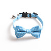 Choker with bow, small bell with clasp with bell, pet, cat