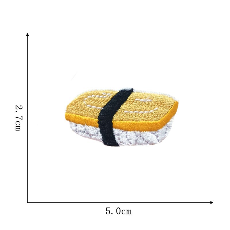 Autocollant en tissu boule de riz Sashimi-13 #