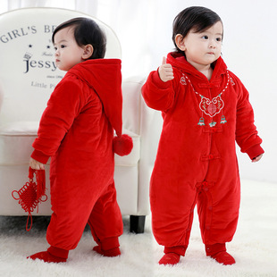 Костюм Tongle Valley Baby Tang Сиамская одежда для скалолазания Хей Новогодняя служба Детская осень и зима Обслуживание в полнолуние Новая шляпа Остроконечная шляпа 2117